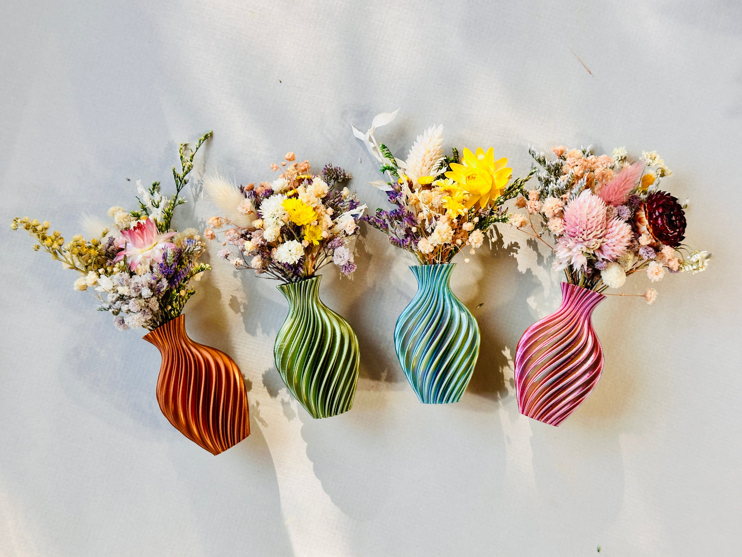 3D Vase Magnet + Flowers