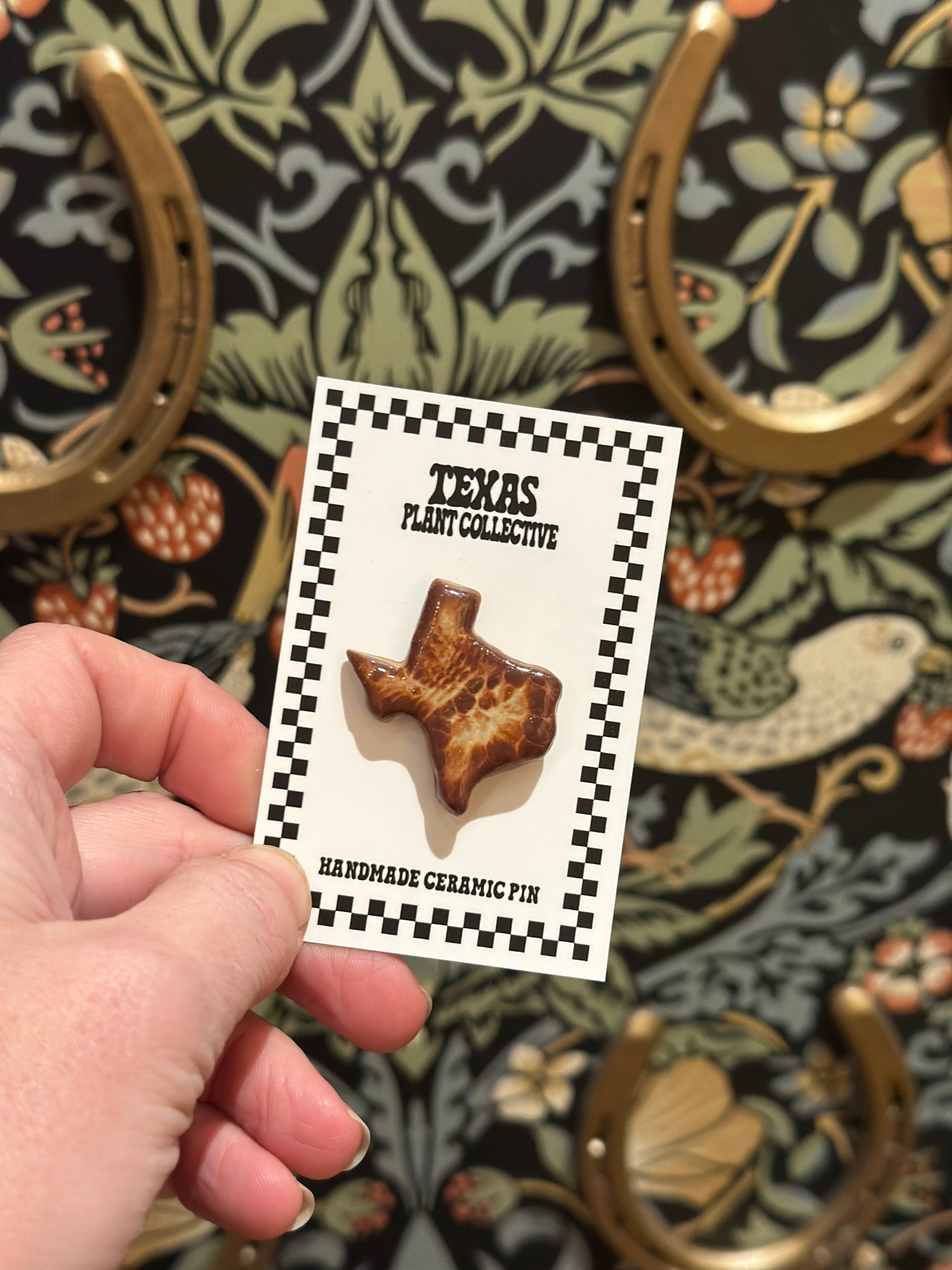 Ceramic Texas Pin