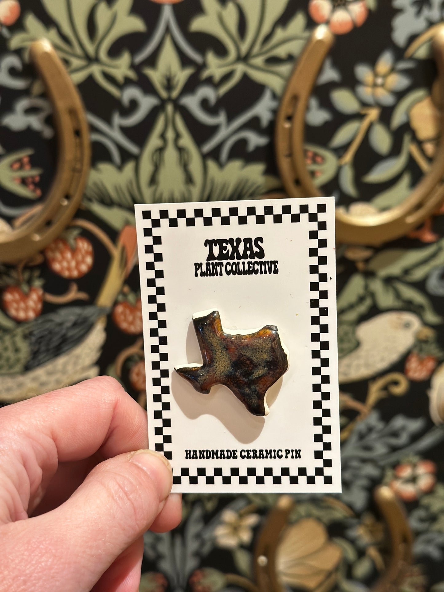 Ceramic Texas Pin