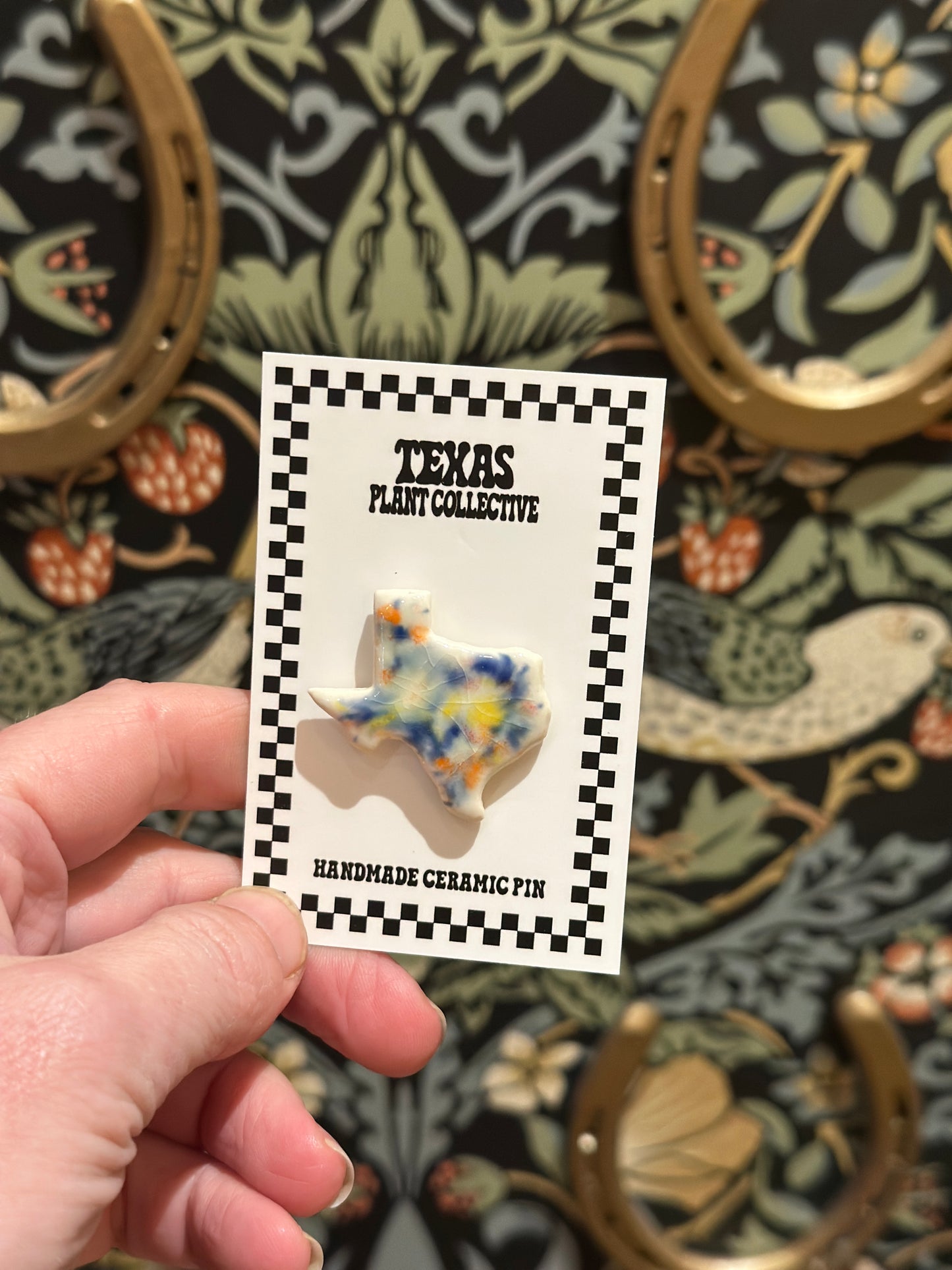 Ceramic Texas Pin