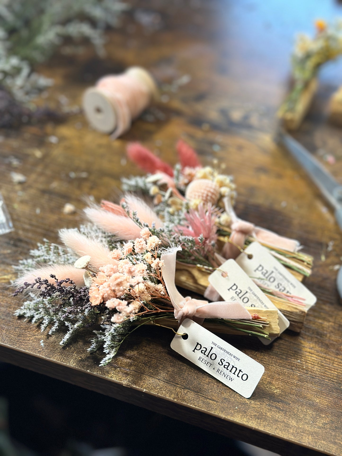 Palo Santo and flowers