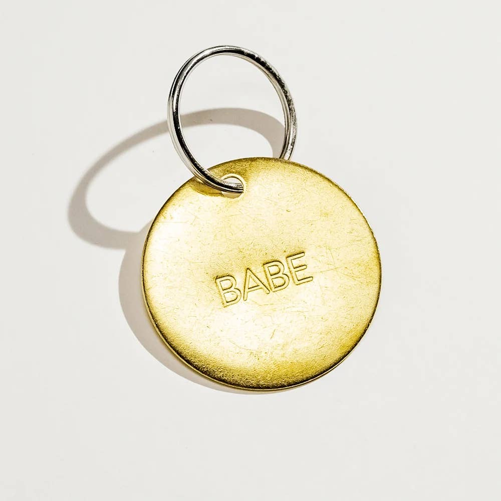 Hand Pressed Brass Keychain