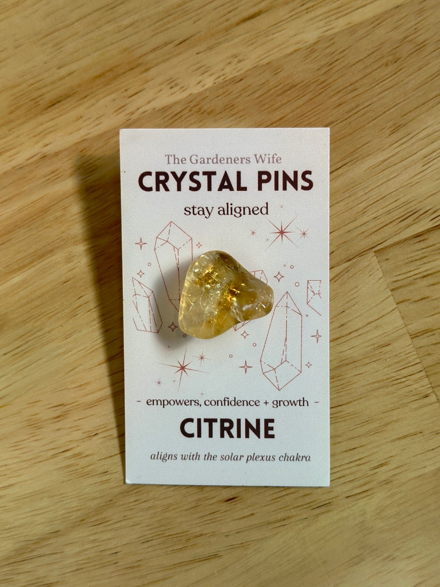 Crystal Pins by The Gardeners Wife