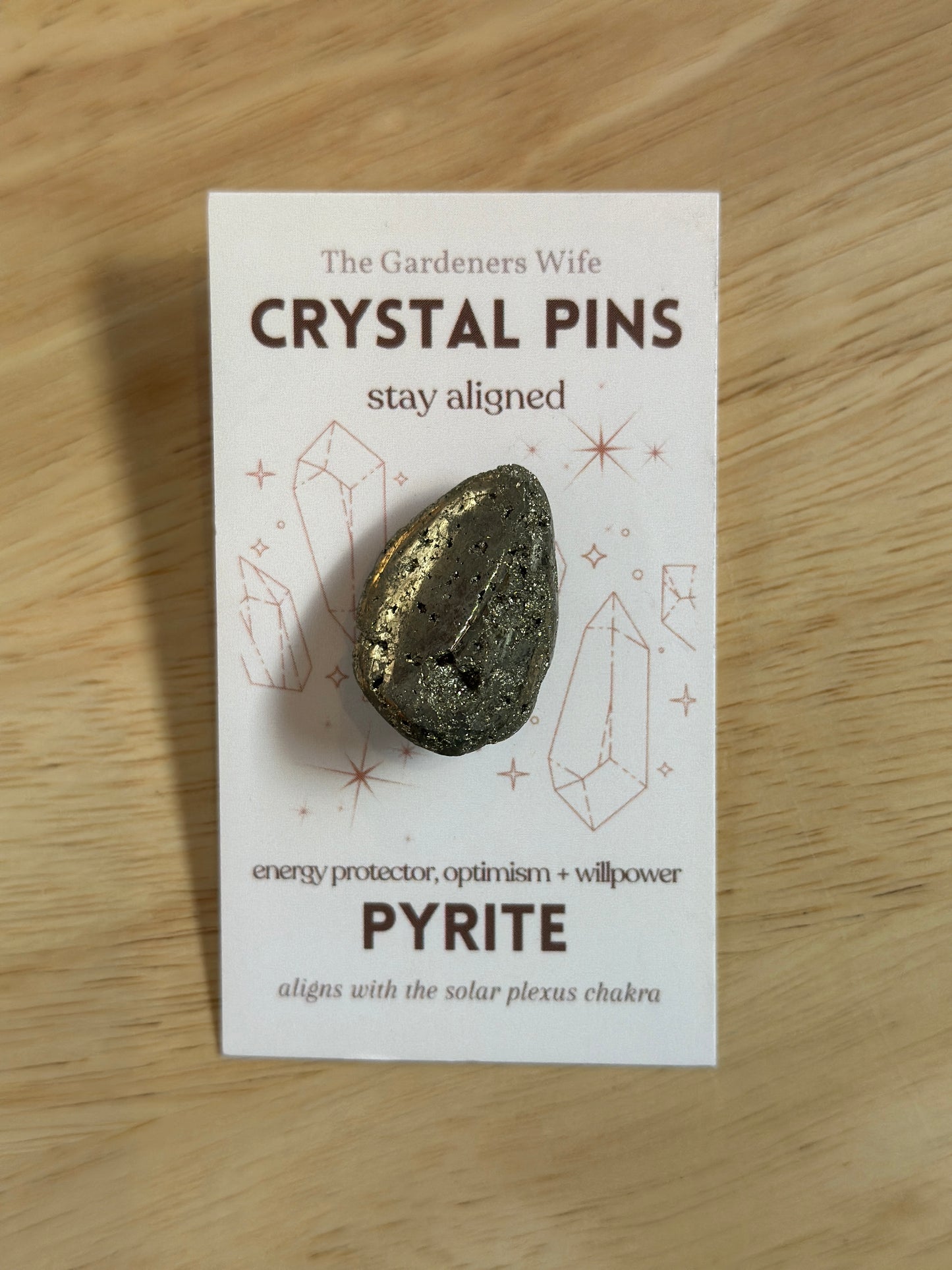 Crystal Pins by The Gardeners Wife