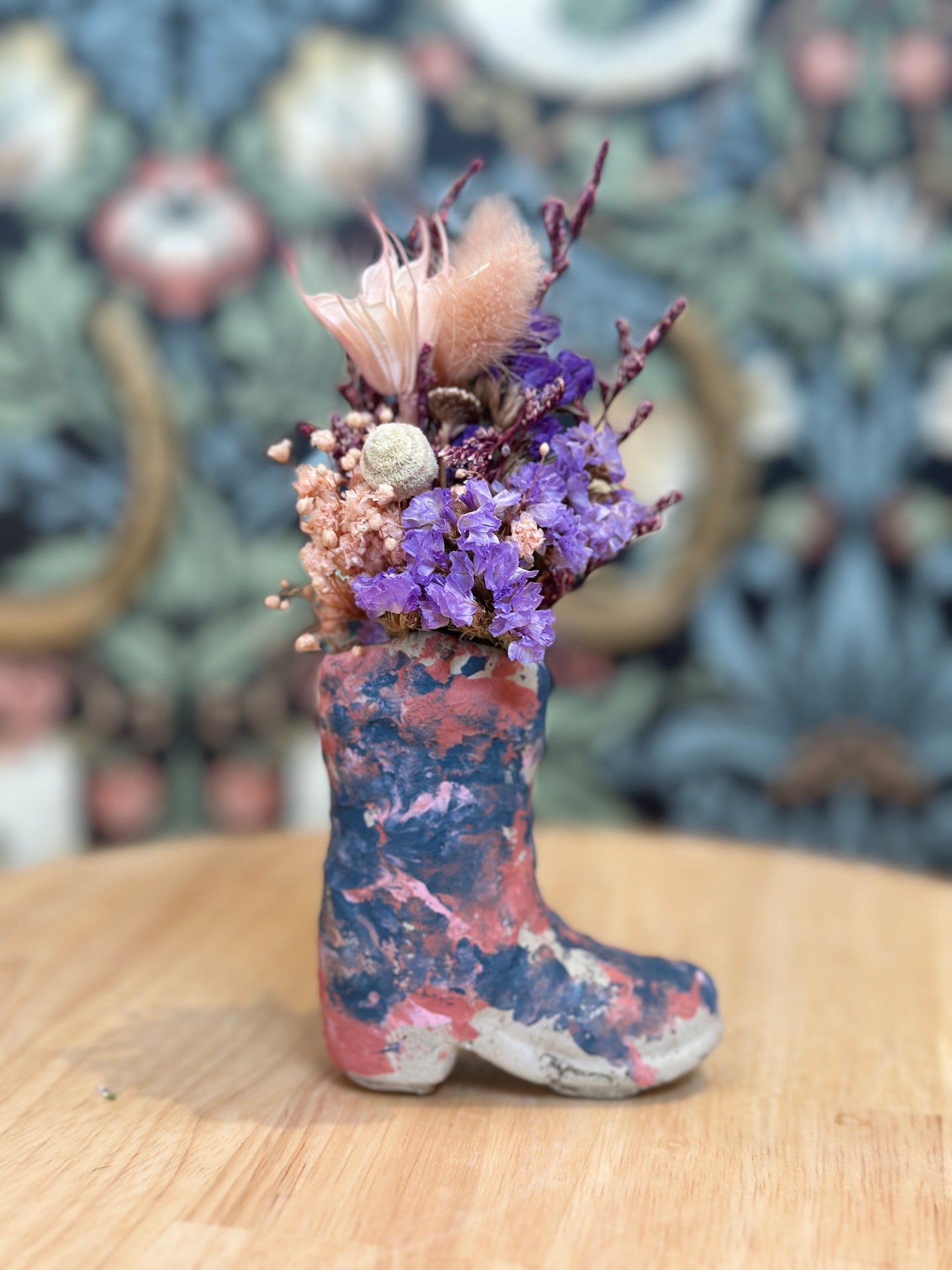 Give'm the Boot - Vase & Dried Florals