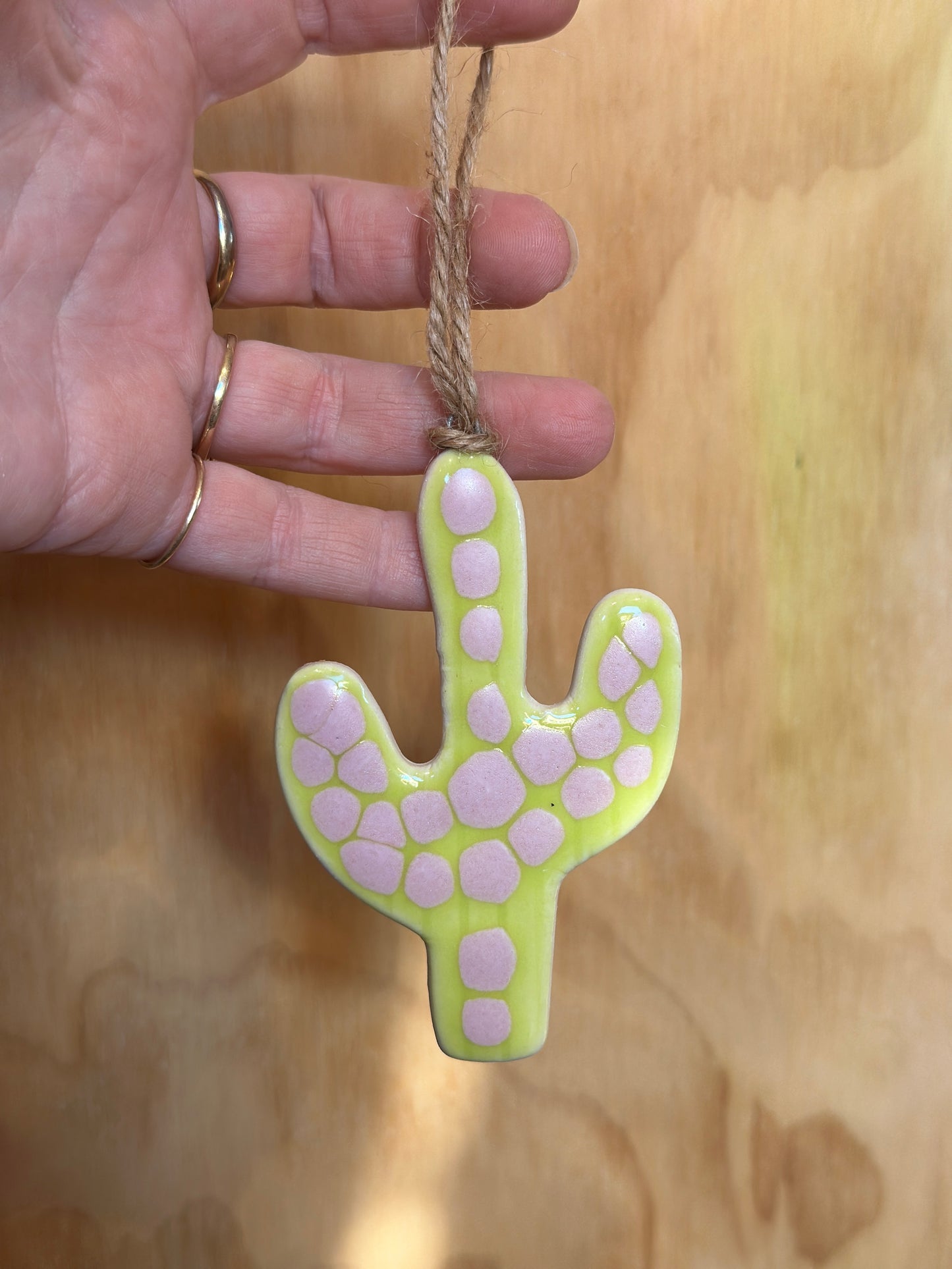 Ceramic Cactus Ornament