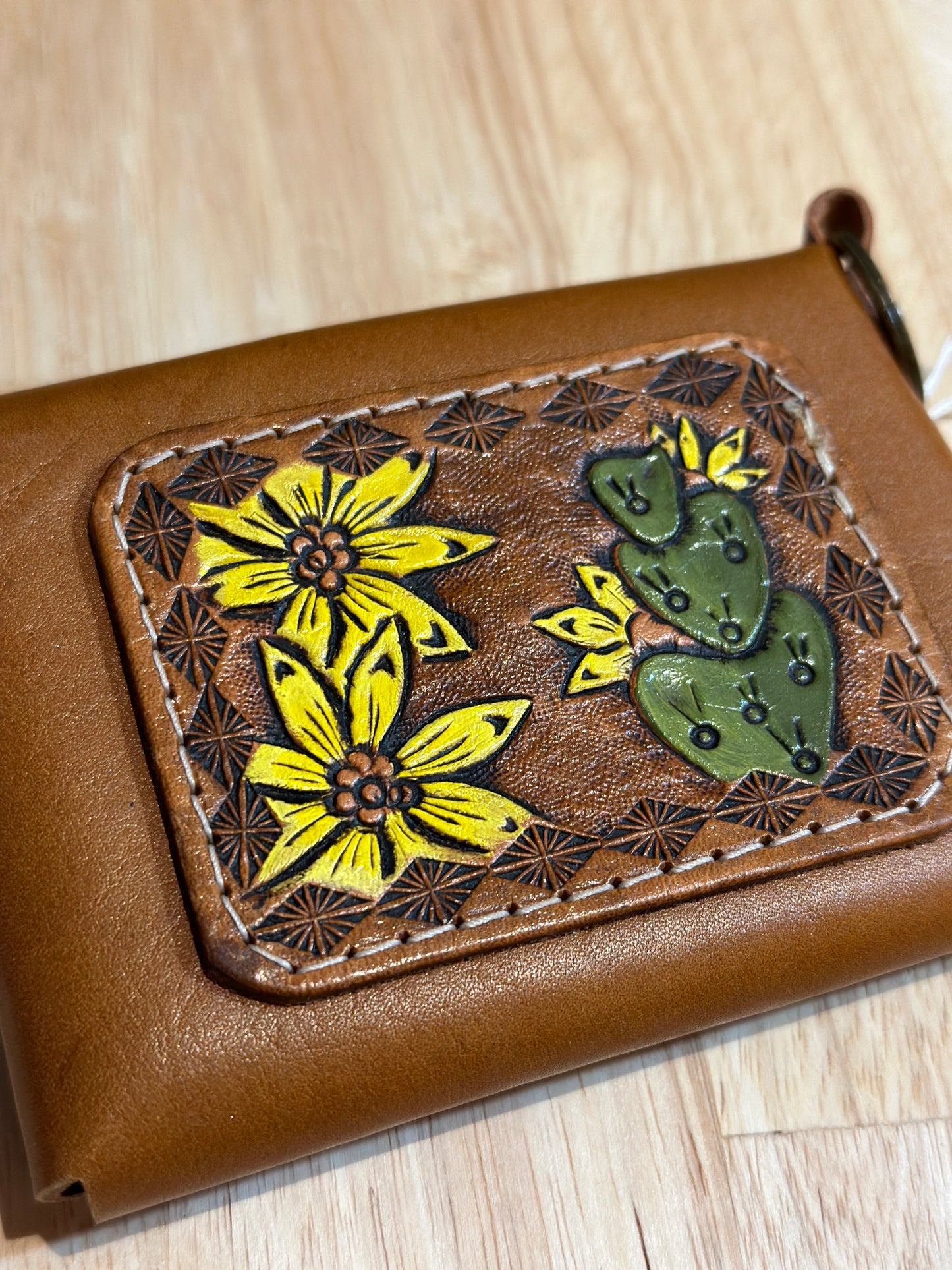 Envelope Wallet w/Cactus and Sunflower