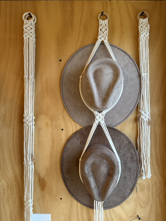 Macrame Hat Holder