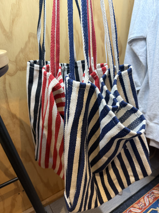 Striped Canvas Tote