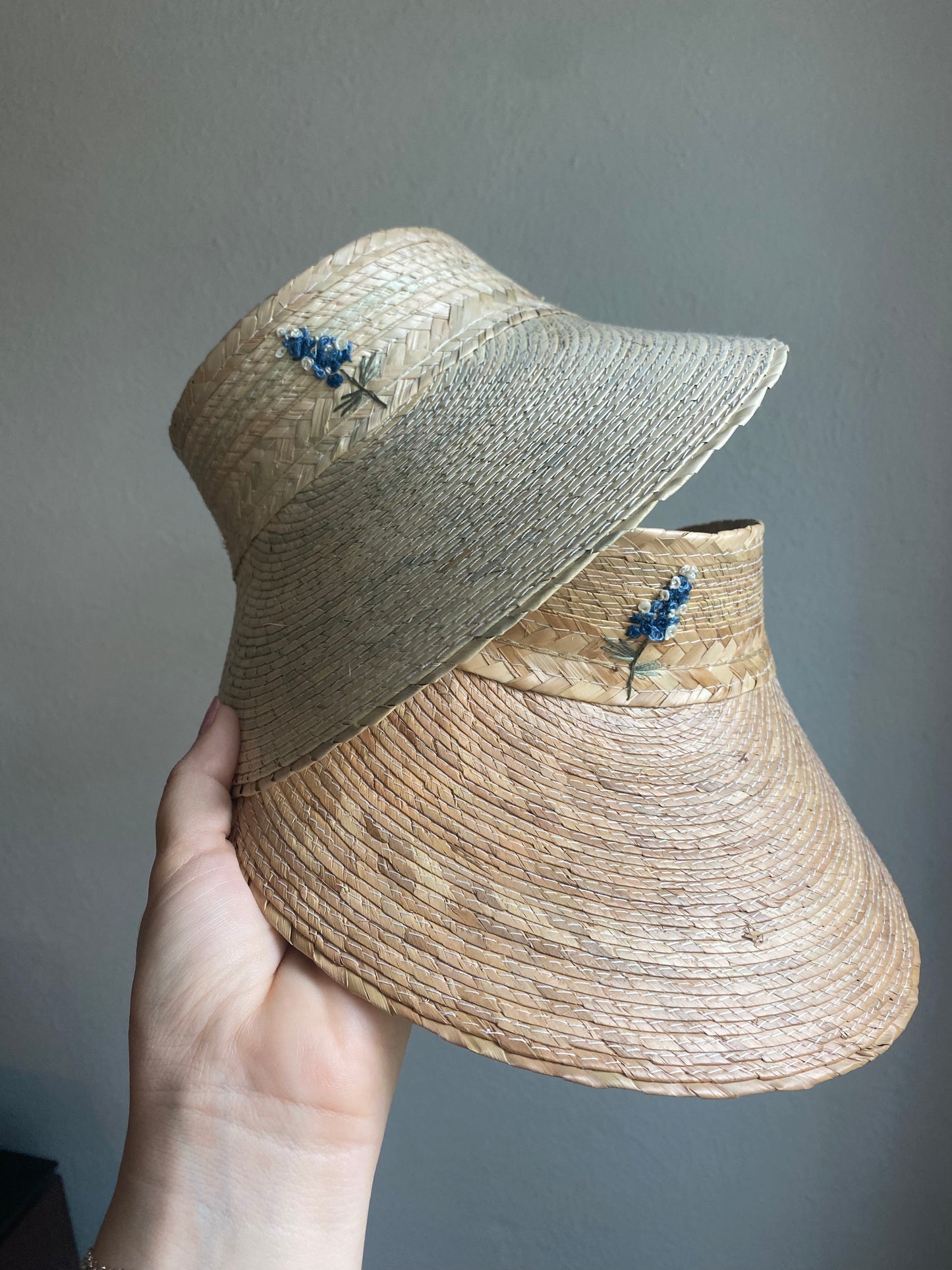 Embroidered Palm Visor