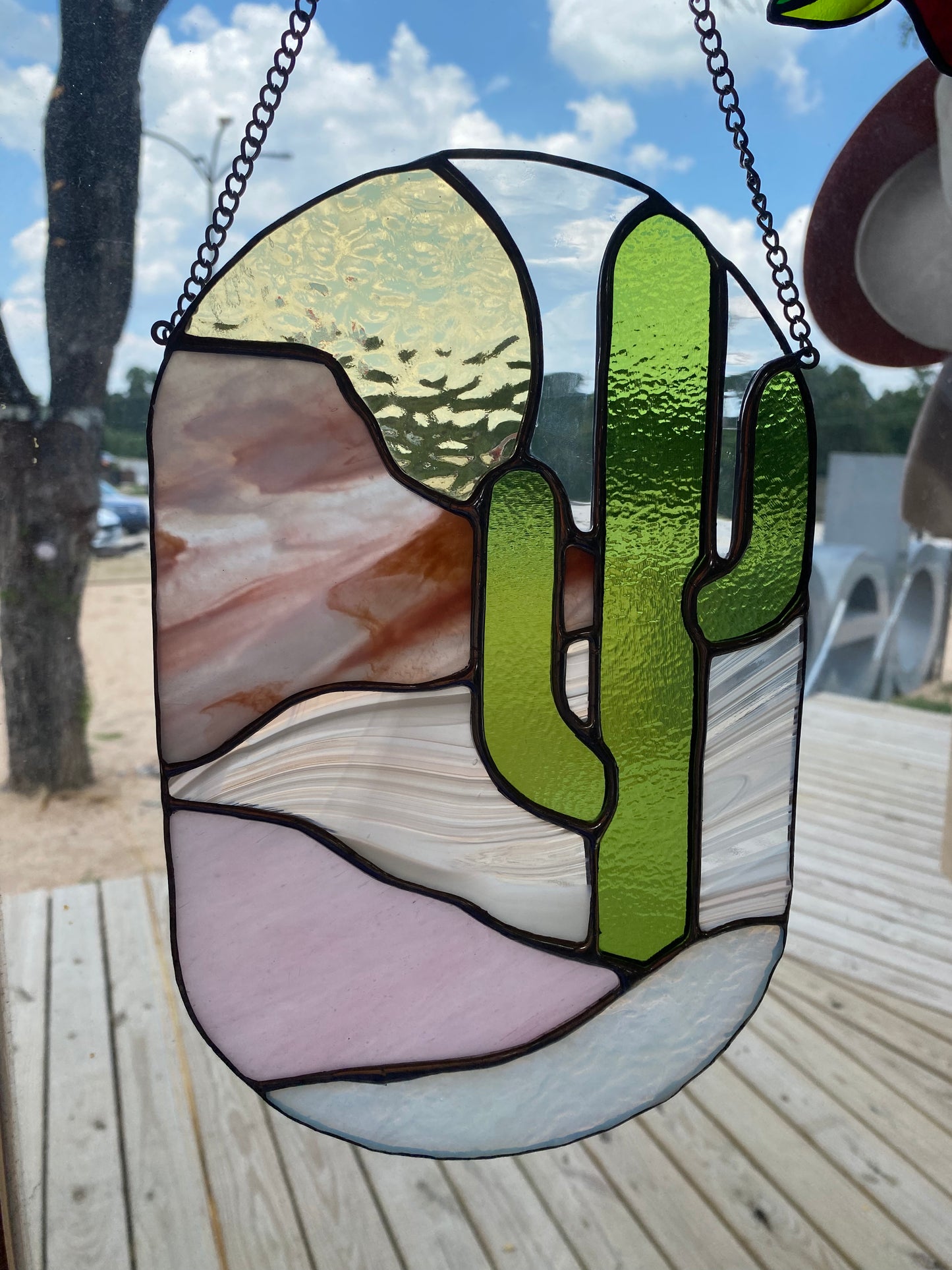 Desert Peach Stained Glass