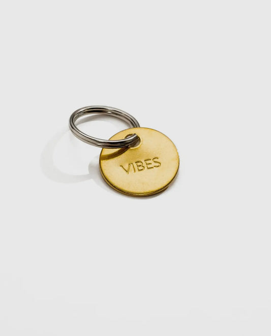 Hand Pressed Brass Keychain