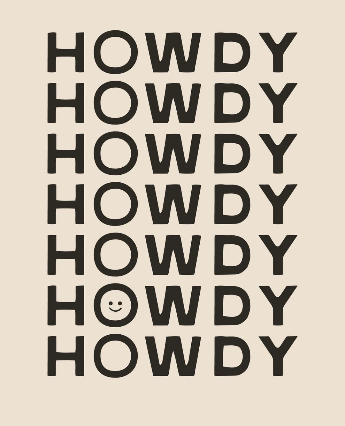 Happy Howdy Poster