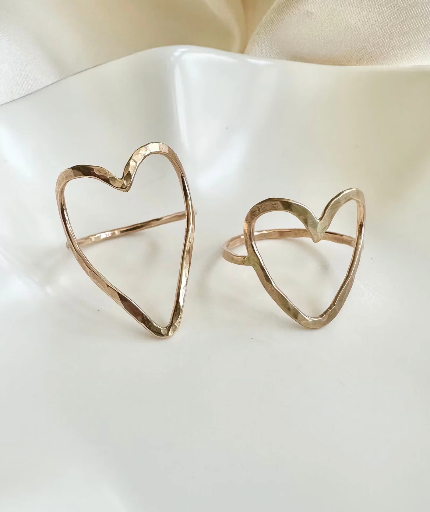 Open Heart Ring 14K Gold Filled