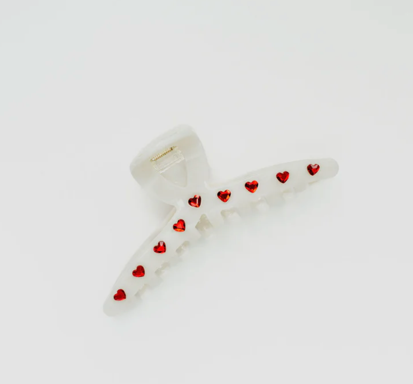 Heart Gem Twisty Claw Clip