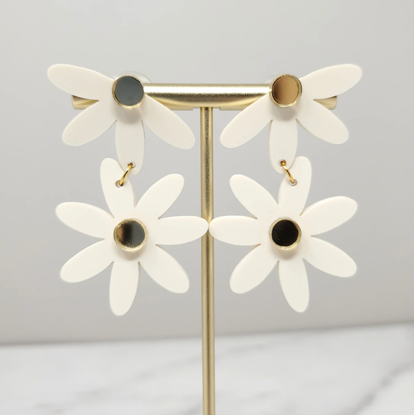 Daisy Flower Drop Earrings by The Boyd's