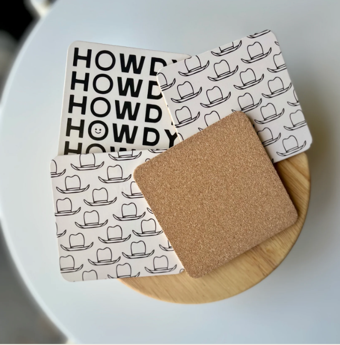 Hats & Howdy's Coaster Set