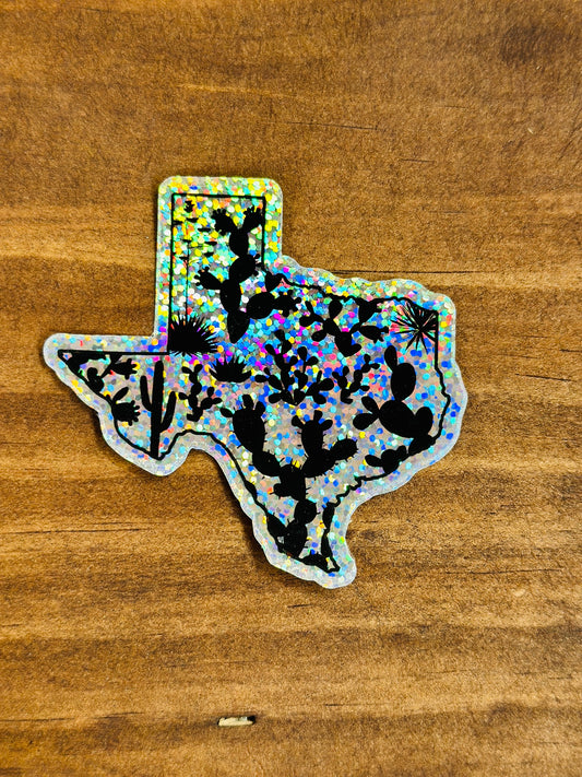 Texas Holographic Sticker